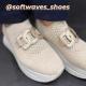 Baskets, sneakers SIMONE SOFTWAVES 9.13.03 Confort - femme - mèche - SAND BEIGE - Softwaves mors décoratif à enfiler