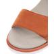 Sandales BILBAO compensées look féminin 33518-18 Cuir nubuck ORANGE ARA SHOES 2 scratchs pour fermeture