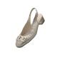 Bride arrière GRAZ Cuir beige ARA 11802-02 talon 3,5cm décolleté mors décoratif métal