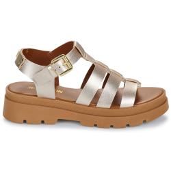 Sandales JB MARTIN cuir METAL DORE DELICE à brides dotées d’une semelle épaisse