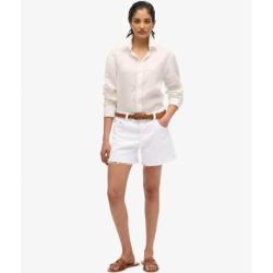 SUPERDRY Short effiloché à taille mi-haute
