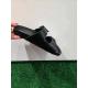 Mules claquettes GEOX Cuir Noir boucle strass fantaisie D45Y3A BRIONIA R