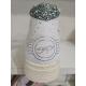 Basket montante BRAGA B461 Cuir Blanc Glitter paillettes Vert d'eau SEMERDJIAN SMR23