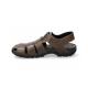 Sandales MEPHISTO chaussures confortables homme BASILE cuir taupe technologie Soft Air
