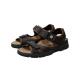 Mephisto chaussures confortables sandales homme - modèle SHARK cuir gras marron foncé