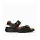 Mephisto chaussures confortables sandales homme - modèle SHARK cuir gras marron foncé