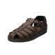 Mephisto chaussures confortables sandales homme - modèle SAM cuir gras marron foncé 11951