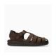 Mephisto chaussures confortables sandales homme - modèle SAM cuir gras marron foncé 11951