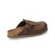 Mule sabot Homme Cuir marron fonce NATHAN MEPHISTO règlable bout fermè