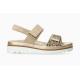 Sandale DOMINICA Welcalf PR 12282 N/SILK 7834 APPLE MEPHISTO sport et dècontractè plateforme cuir Beige/Jaune electric