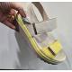 Sandale DOMINICA Welcalf PR 12282 N/SILK 7834 APPLE MEPHISTO sport et dècontractè plateforme cuir Beige/Jaune electric