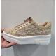 Basket ITALIA Femme SOFTWAVES Raffia Beige/Camel lacet plat fantaisie Suprema Camel et Samira Camel semelle&#160;bloc &#233;paisse 
