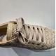 Basket ITALIA Femme SOFTWAVES Raffia Beige/Camel lacet plat fantaisie Suprema Camel et Samira Camel semelle&#160;bloc &#233;paisse 
