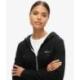 SUPERDRY Sweat à capuche zippé uni