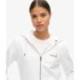 SUPERDRY Sweat à capuche zippé uni