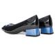 Escarpins GRAZ Vernis Bleu Marine/Bleu dur 20402-14 High SoftARA SHOES Femme trotteur bicolore