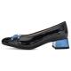 Escarpins GRAZ Vernis Bleu Marine/Bleu dur 20402-14 High SoftARA SHOES Femme trotteur bicolore
