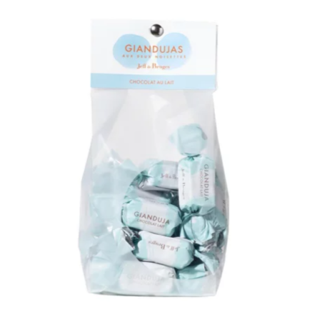Sachet Giandujas aux 2 noisettes Chocolat lait 130g.