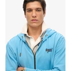 Sweat à capuche délavé zippé à logo Essential SUPERDRY