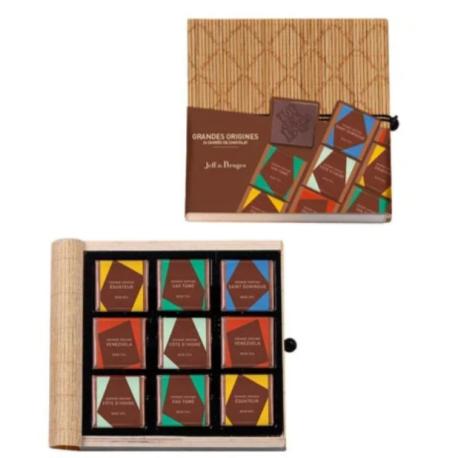 Boîte de 24 carrés assortis Collection Grands Crus Boîte de 24 carrés assortis Collection Grands Crus