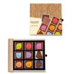 Boîte de 24 carrés assortis Collection Dégustation
