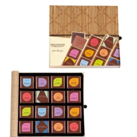 Boîte de 40 carrés assortis Collection Dégustation