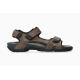 Sandales nu pieds MEPHISTO Cuir taupe BRICE homme 3 fermetures scratchs semelle accroche