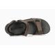 Sandales nu pieds MEPHISTO Cuir taupe BRICE homme 3 fermetures scratchs semelle accroche