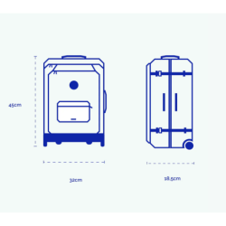Valise 2 roues XS Coromandel