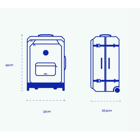 Valise 2 roues XS Coromandel