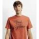 T-shirt imprimé rouge clair IZAC