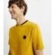 T-shirt col teddy jaune