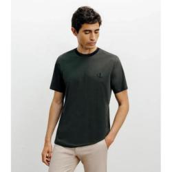 T-shirt col teddy kaki