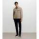 Blouson col chemise beige