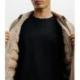 Blouson col chemise beige