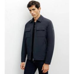 Blouson col chemise marine