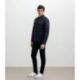 Blouson col chemise marine