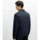 Blouson col chemise marine