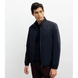 Blouson col chemise marine