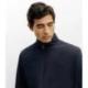 Blouson col chemise marine