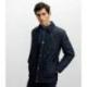 Blouson col chemise marine IZAC