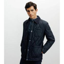 Blouson col chemise marine IZAC