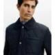 Blouson col chemise marine IZAC