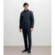 Blouson col chemise marine IZAC