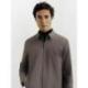 Blouson col chemise taupe IZAC