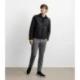 Blouson col chemise noir IZAC