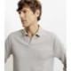 Polo col ouvert manches longues beige IZAC