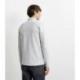 Polo col ouvert manches longues gris chiné IZAC