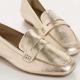 MOCASSINS HEMA Cuir DORE plat, souple REQINS Mors plat cuir