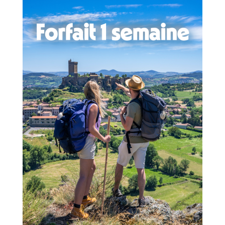 forfait stationnement longue durée pour randonneurs et pelerins jusqu'à 3 semaines.